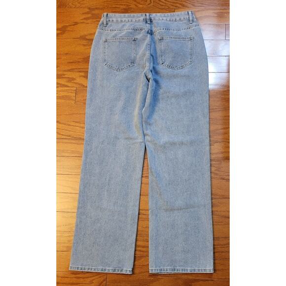 Nv Felix Jeans Light Blue Denim Women Size XL NWT High Rise W32 L31 - Picture 10 of 12